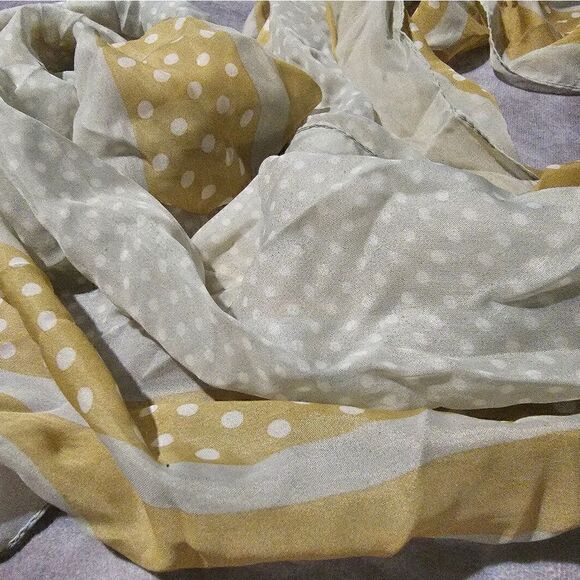 COLLECTION EIGHTEEN Dottie Stripe POLYESTER Scarf 21" x 86" - Picture 4 of 4